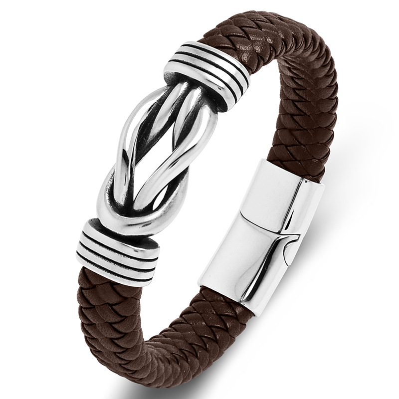 Genuine Leather Rope Bracelet