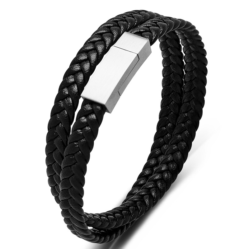 Genuine Leather Rope Bracelet