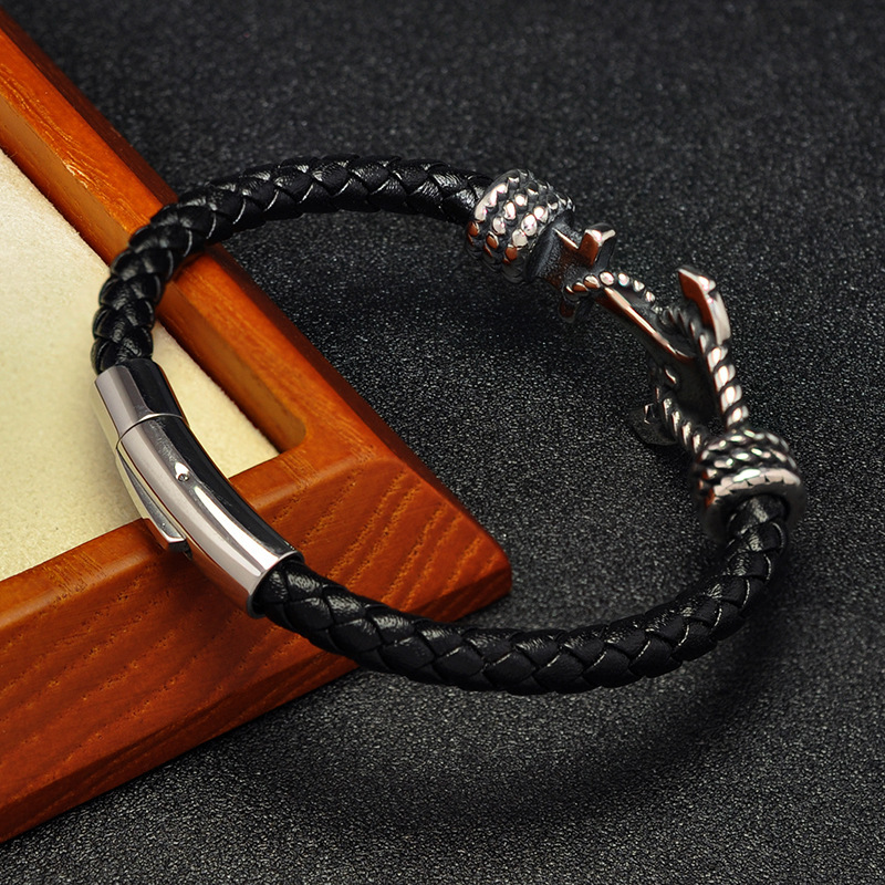 Genuine Leather Rope Bracelet