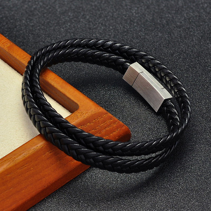 Genuine Leather Rope Bracelet