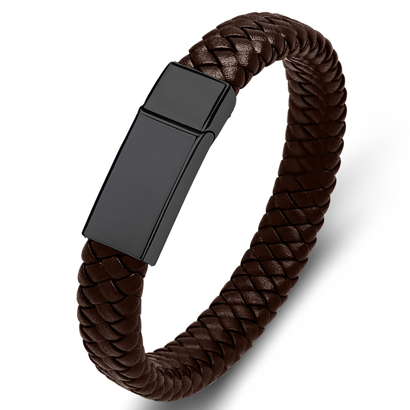 Genuine Leather Rope Bracelet