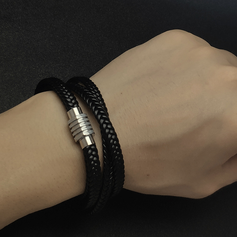 Genuine Leather Rope Bracelet