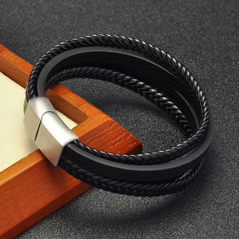 Genuine Leather Rope Bracelet