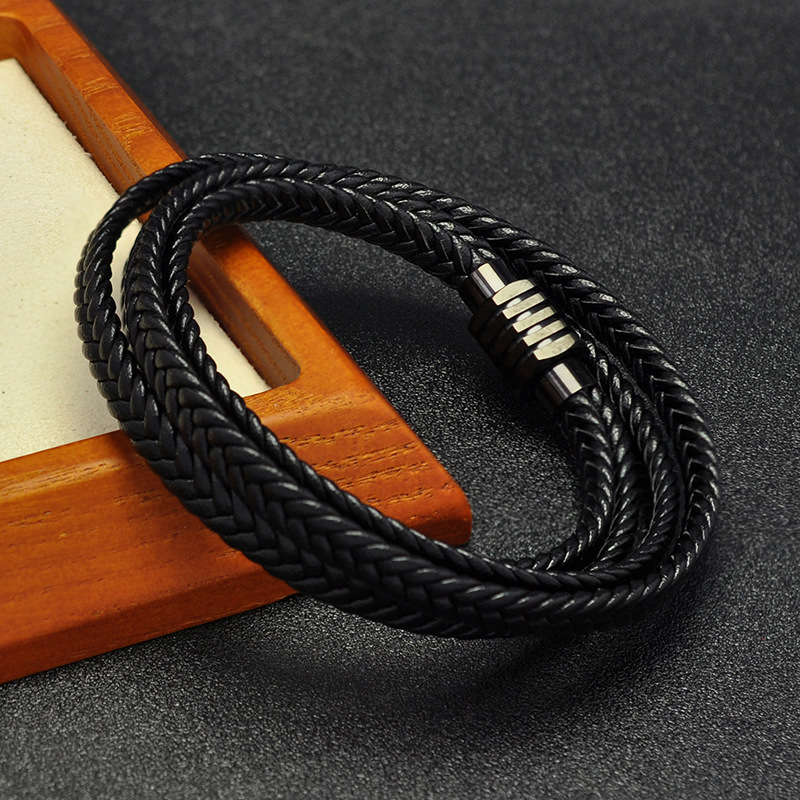 Genuine Leather Rope Bracelet