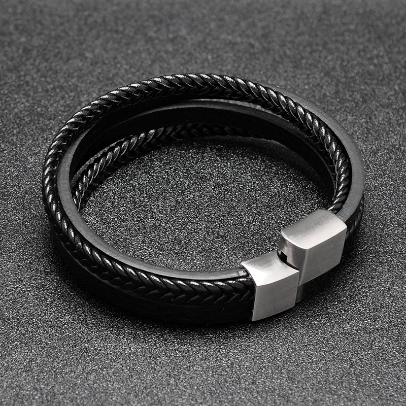 Genuine Leather Rope Bracelet