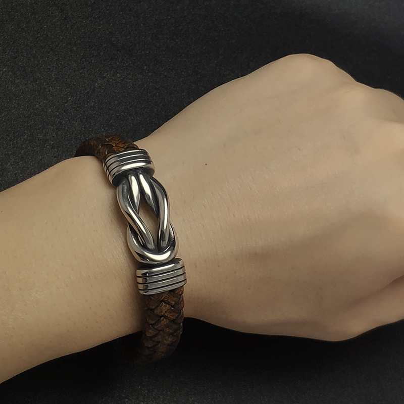 Genuine Leather Rope Bracelet