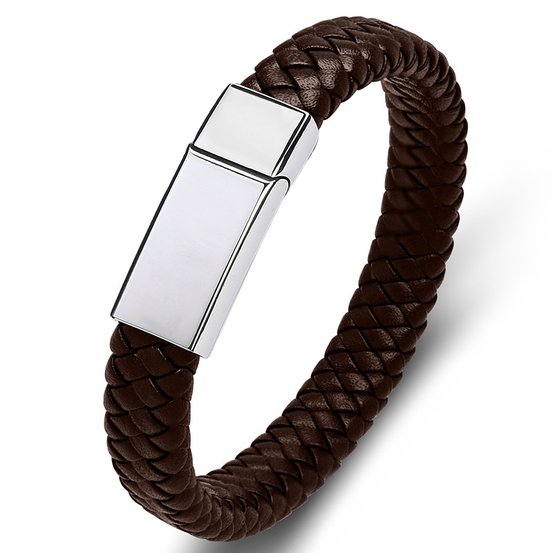 Genuine Leather Rope Bracelet