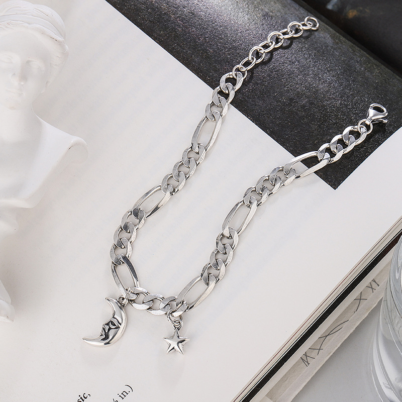 Link Chain Vintage Bracelet In Sterling Silver