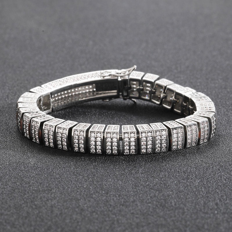 10MM Iced Out Cuban Bracelet