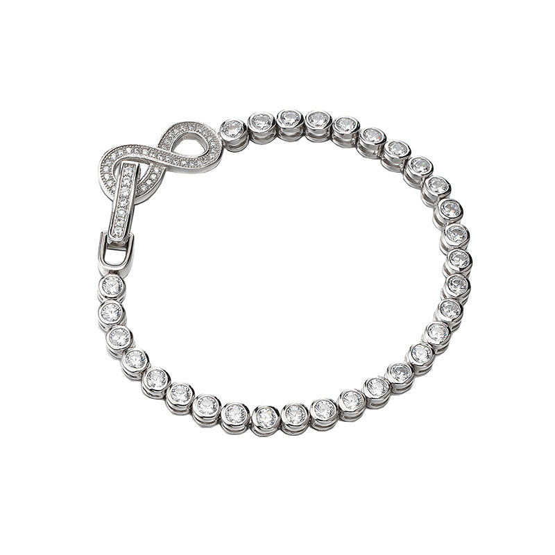 Figure-eight Sterling Silver Bracelet