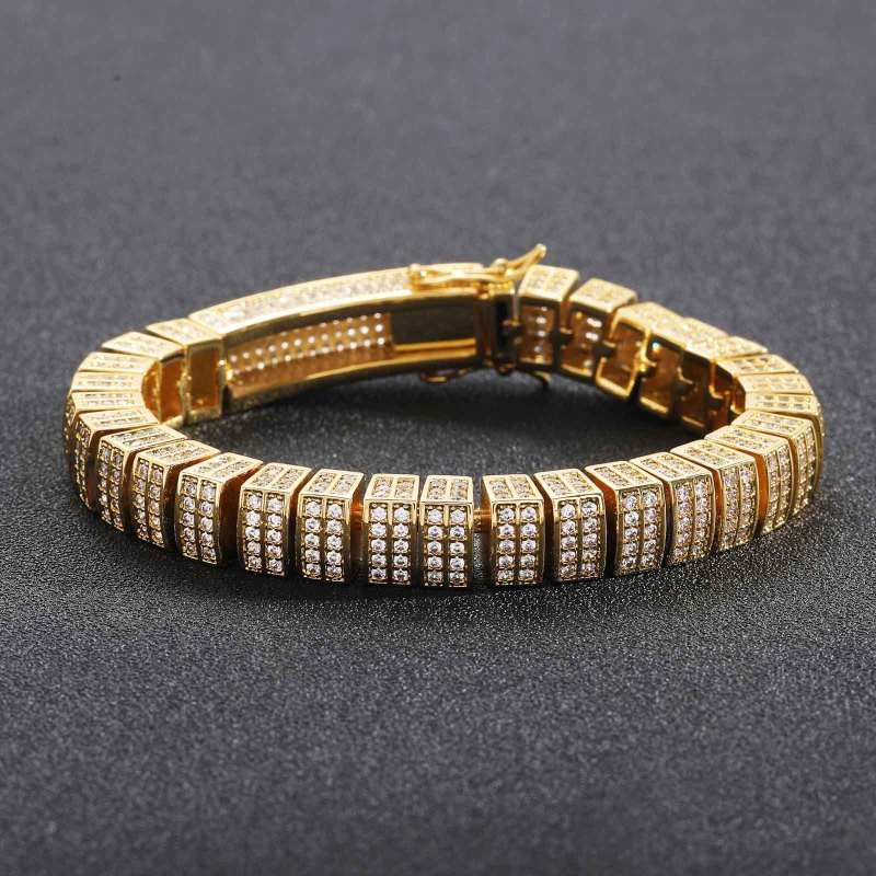 10MM Iced Out Cuban Bracelet