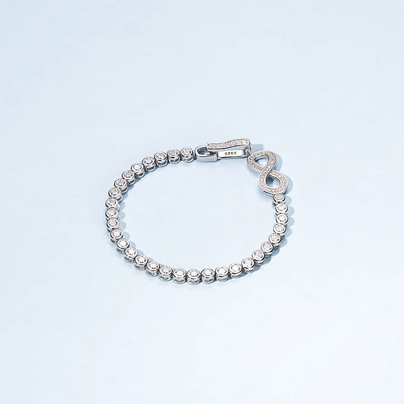 Figure-eight Sterling Silver Bracelet