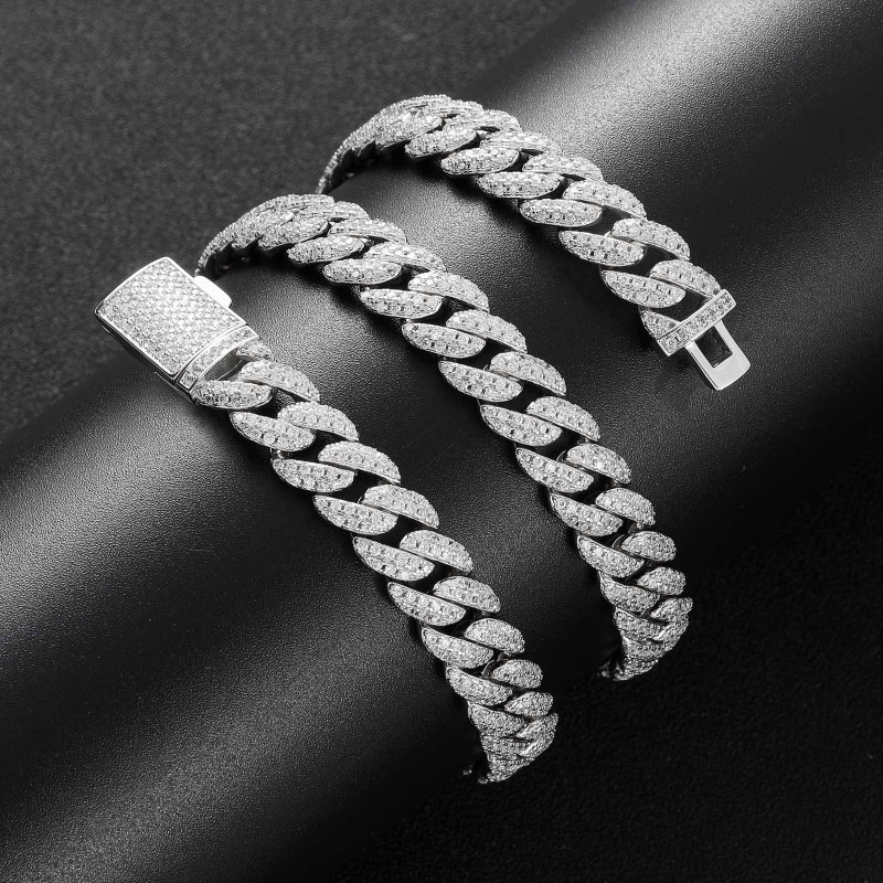 2-Row 10mm Miami Cuban Bracelet/Chain