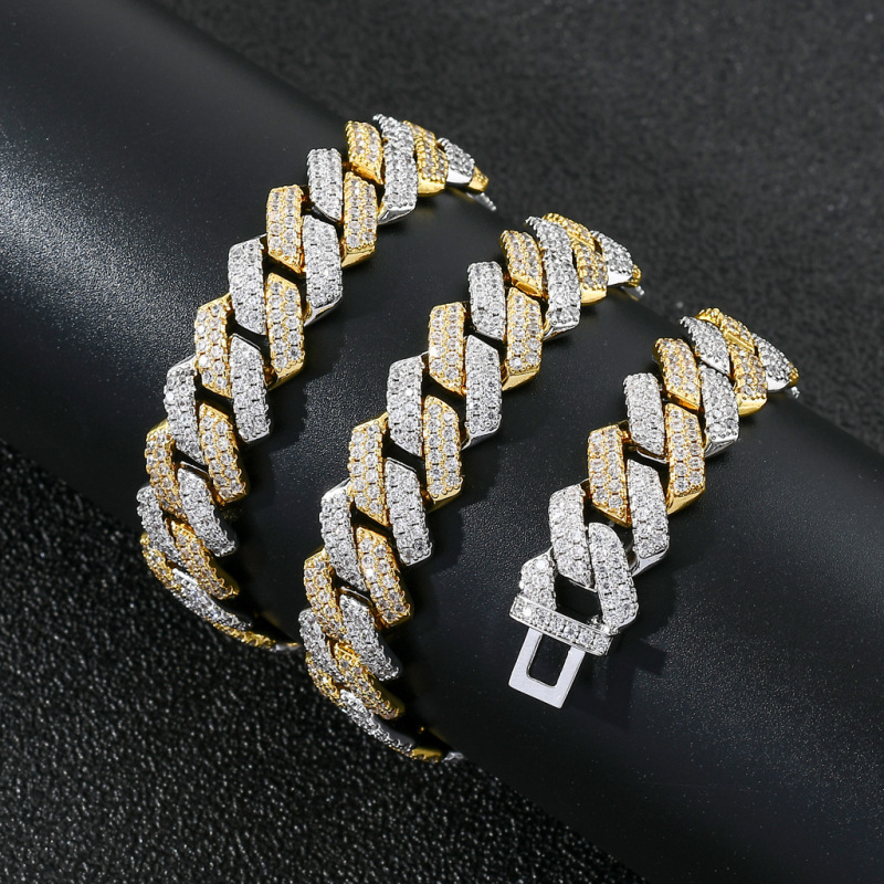 2-Row 14mm Miami Cuban Bracelet/Chain