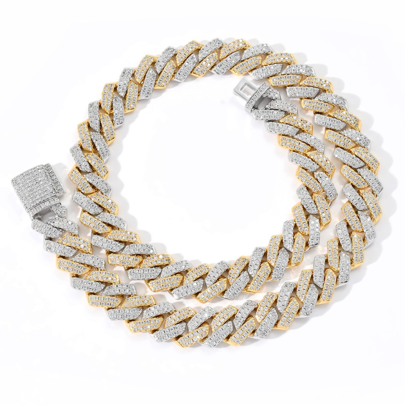 2-Row 14mm Miami Cuban Bracelet/Chain