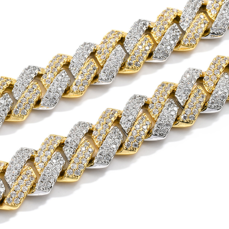 2-Row 14mm Miami Cuban Bracelet/Chain