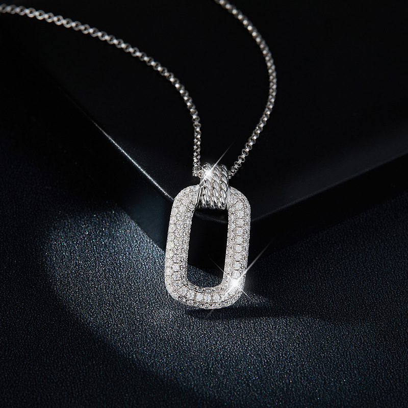 Keeponsale Moissanite Diamond Cutout Necklace
