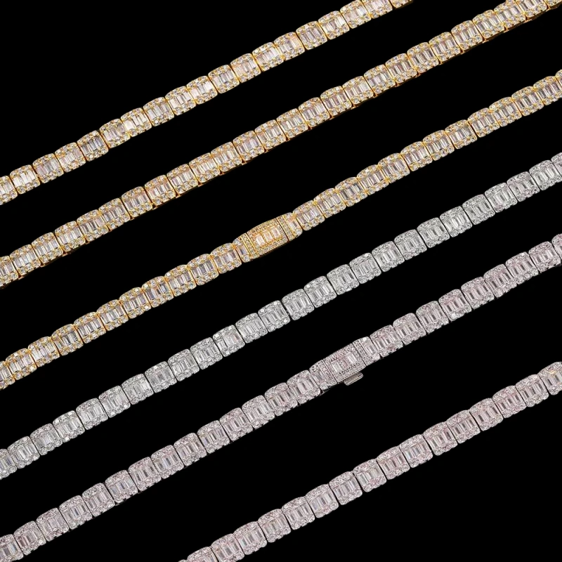 Keeponsale Iced Out 8mm Clustered Tennis Bracelet