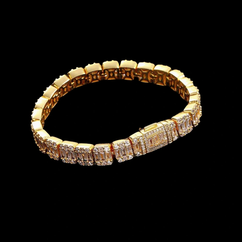 Keeponsale Iced Out 8mm Clustered Tennis Bracelet