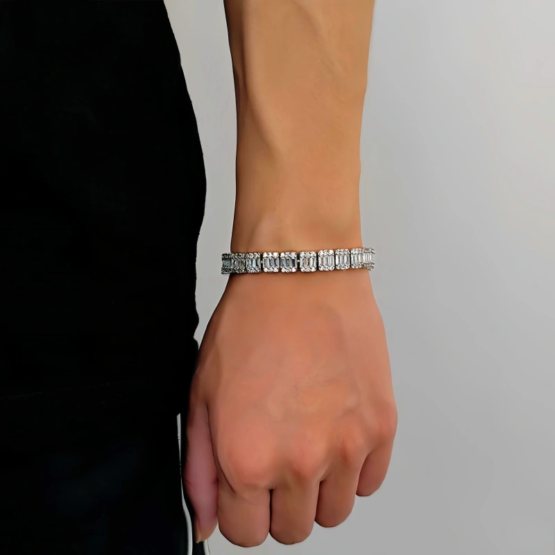 Keeponsale Iced Out 8mm Clustered Tennis Bracelet