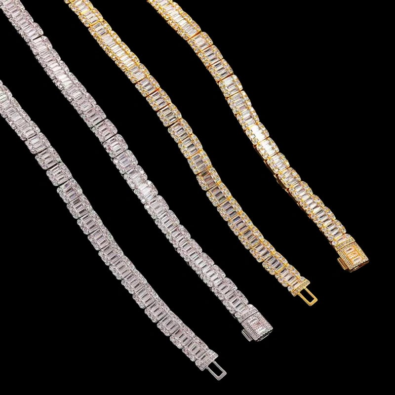 Keeponsale Iced Out 8mm Clustered Tennis Bracelet