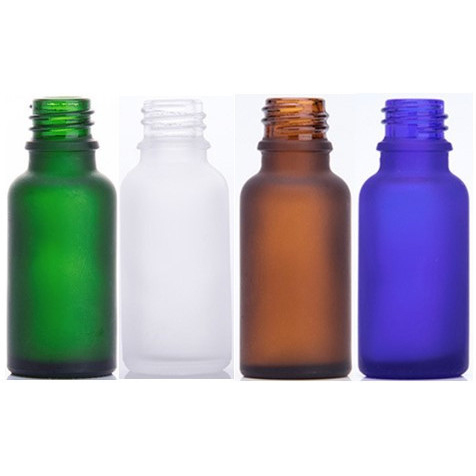 5ml 10ml 15ml 20ml 30ml 50ml 100ml すりガラス瓶。茶色、ブルー、緑、クリアー、黒い5カラーあり。18ｍｍ口径の通用ガラス瓶、遮光瓶、エッセンシャルオイル瓶、アロマ瓶