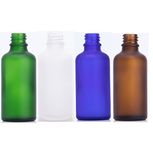 5ml 10ml 15ml 20ml 30ml 50ml 100ml すりガラス瓶。茶色、ブルー、緑、クリアー、黒い5カラーあり。18ｍｍ口径の通用ガラス瓶、遮光瓶、エッセンシャルオイル瓶、アロマ瓶