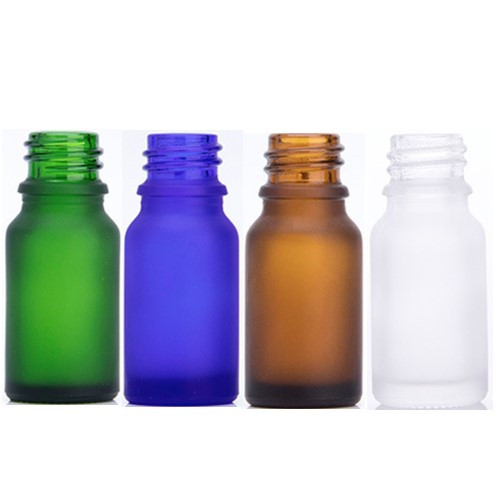 5ml 10ml 15ml 20ml 30ml 50ml 100ml すりガラス瓶。茶色、ブルー、緑、クリアー、黒い5カラーあり。18ｍｍ口径の通用ガラス瓶、遮光瓶、エッセンシャルオイル瓶、アロマ瓶