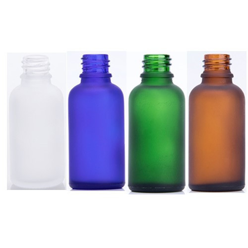 5ml 10ml 15ml 20ml 30ml 50ml 100ml すりガラス瓶。茶色、ブルー、緑、クリアー、黒い5カラーあり。18ｍｍ口径の通用ガラス瓶、遮光瓶、エッセンシャルオイル瓶、アロマ瓶