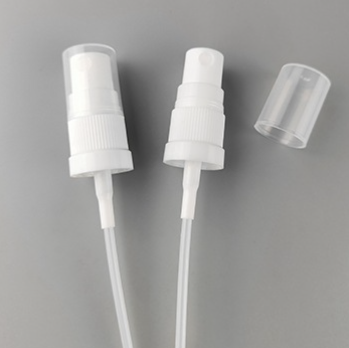 18mm口径瓶用のスプレーとポンプ単品です。PP製とアルミナ製の2種あり、5mlから100mlまで通用です。