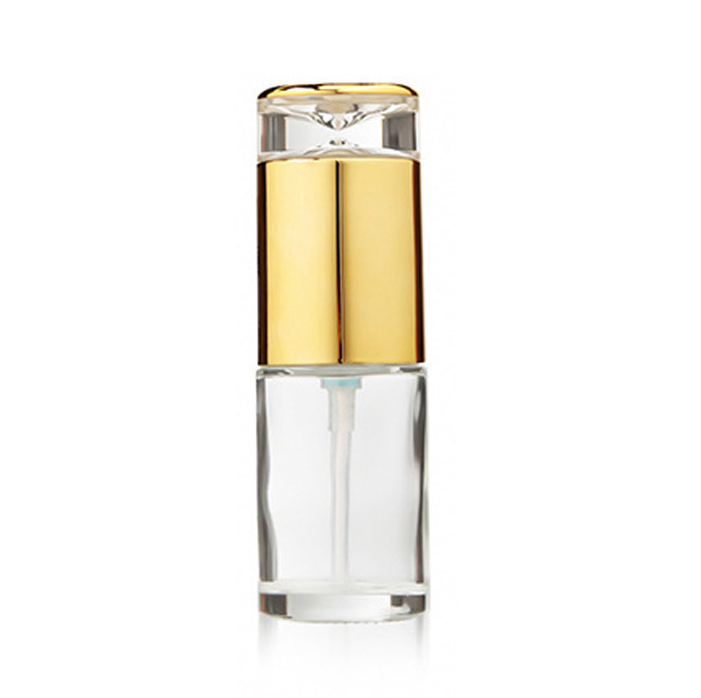 30ml 40ml 50ml 60ml 80ml 100ml 『しずく』ポンプOrミススプレー付きガラス瓶。スプレーキャップはゴールドとシルバーあり、瓶はクリアーとくもりあり。