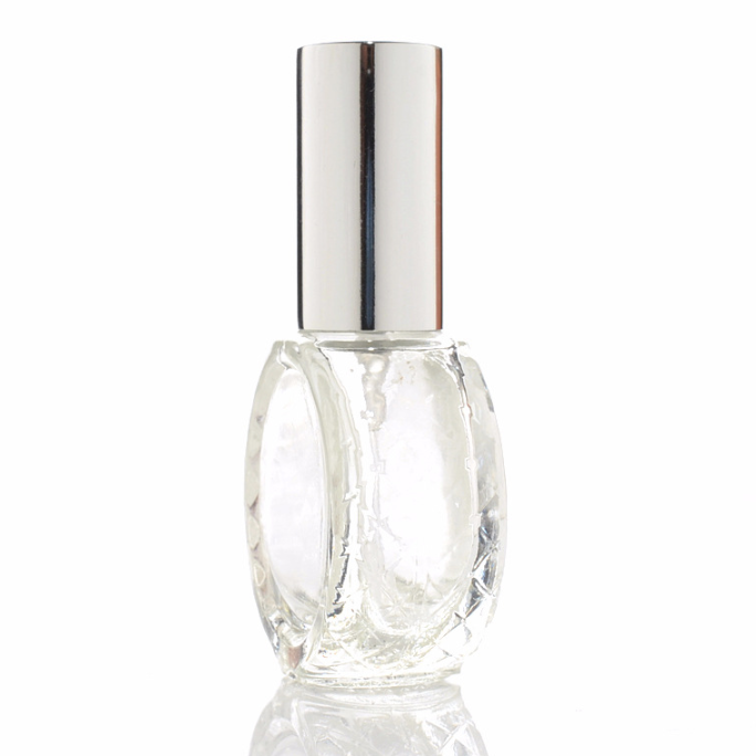 10mlのスプレー付き扁平のガラス瓶