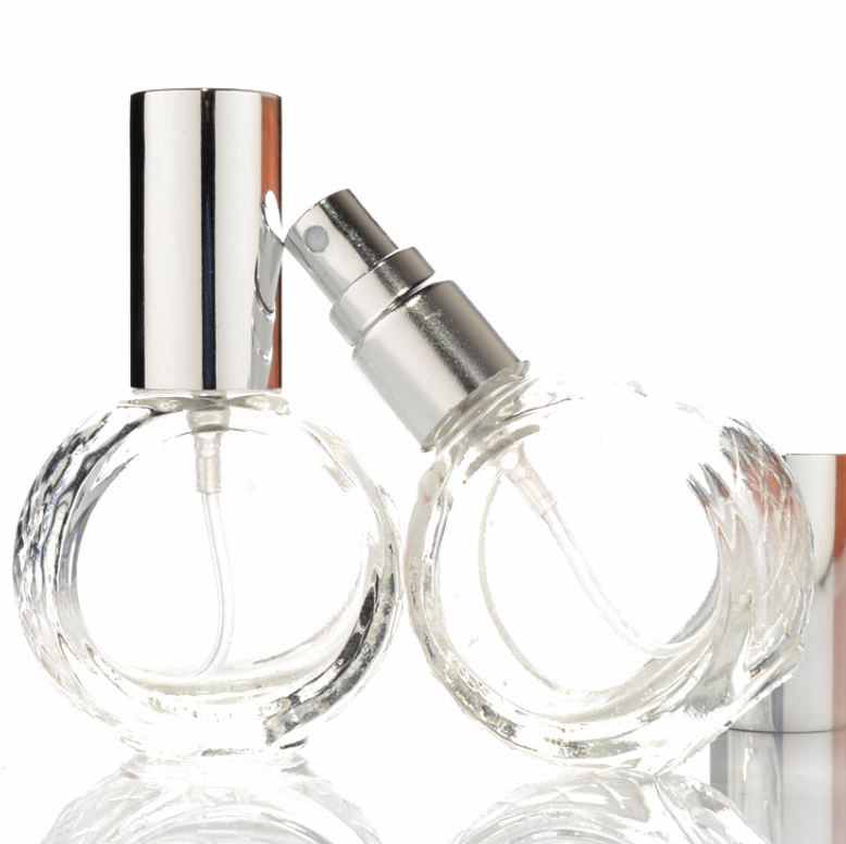 10mlのスプレー付き扁平のガラス瓶