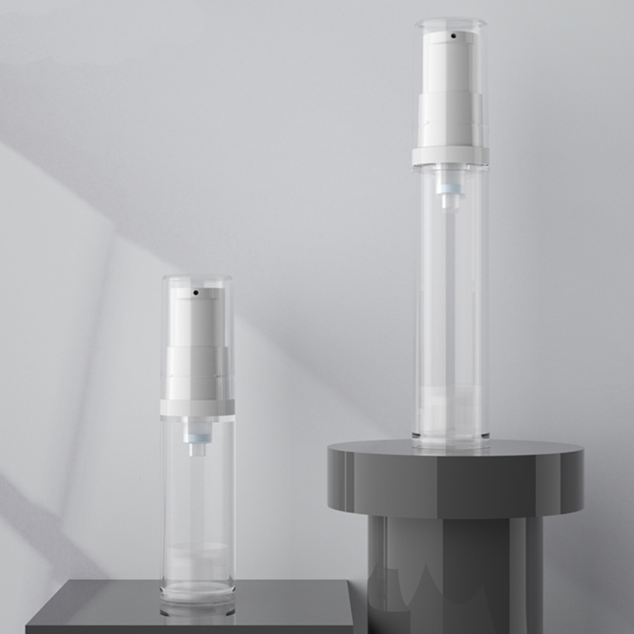 5ml 10ml 15ml エアレスポンプ付きボトル、AS製。