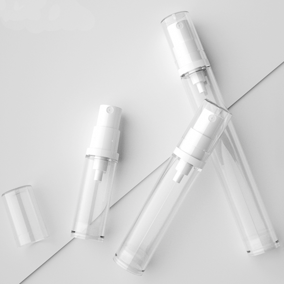 5ml 10ml 15ml エアレスミストスプレー付きボトル、AS製。