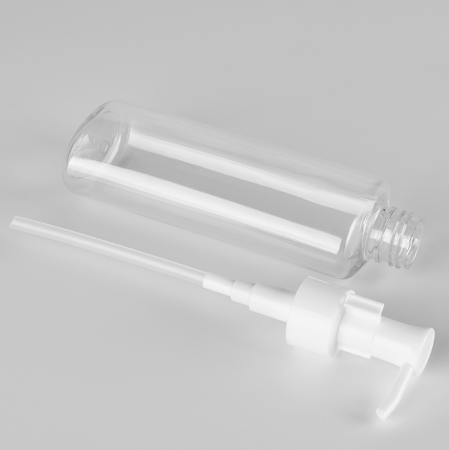 50ml 100ml 120ml 150ml 200ml オイルポンプ付き楕円PETクリアーボトル