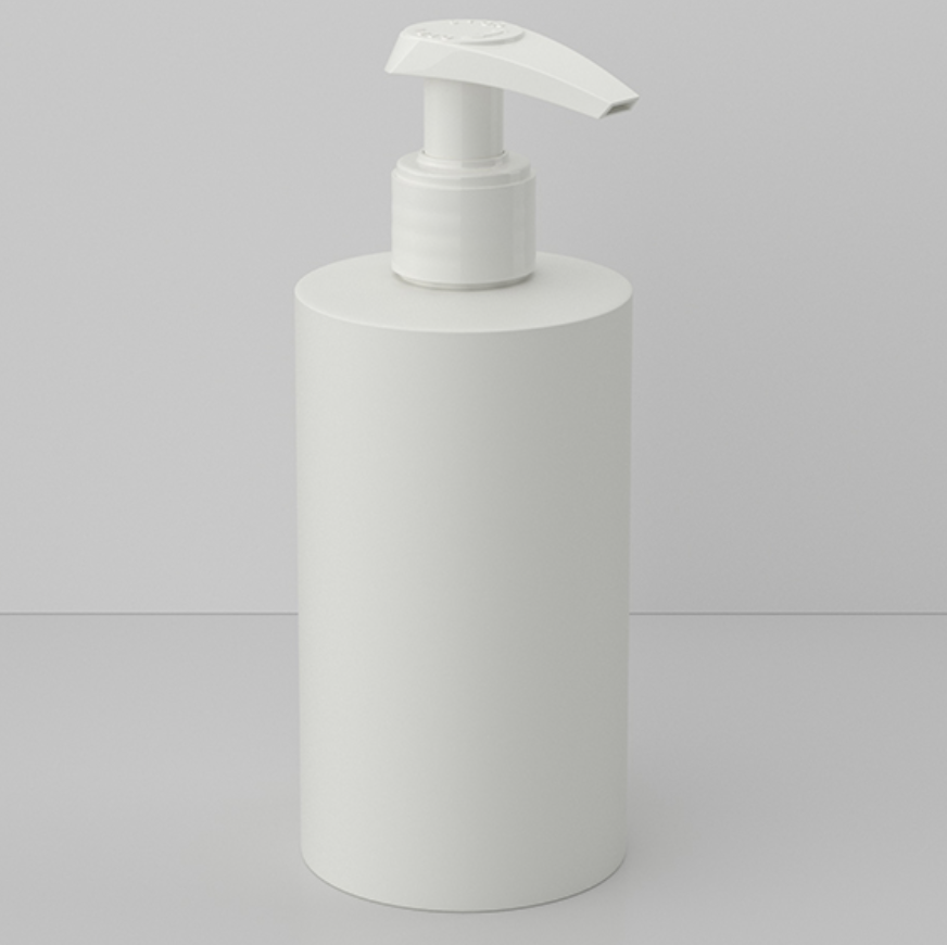 200ml ポンプ付きPPボトル、白いSoft-Touch