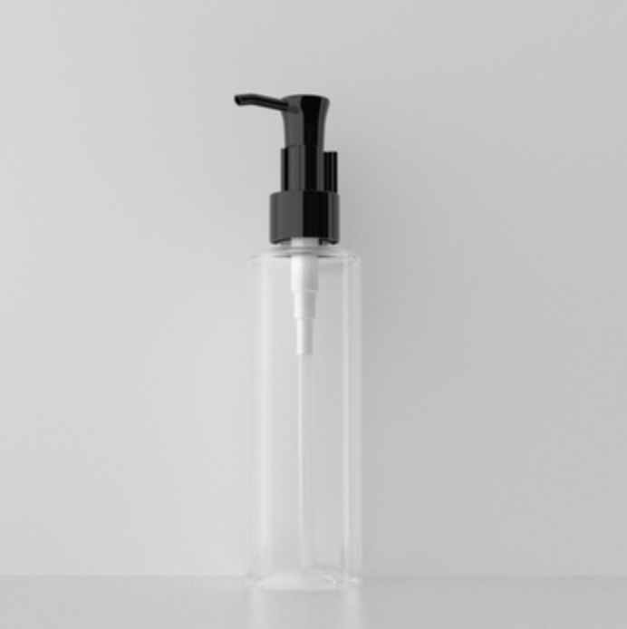 150ml オイルポンプ付きPETボトル、クリアーカラー在庫