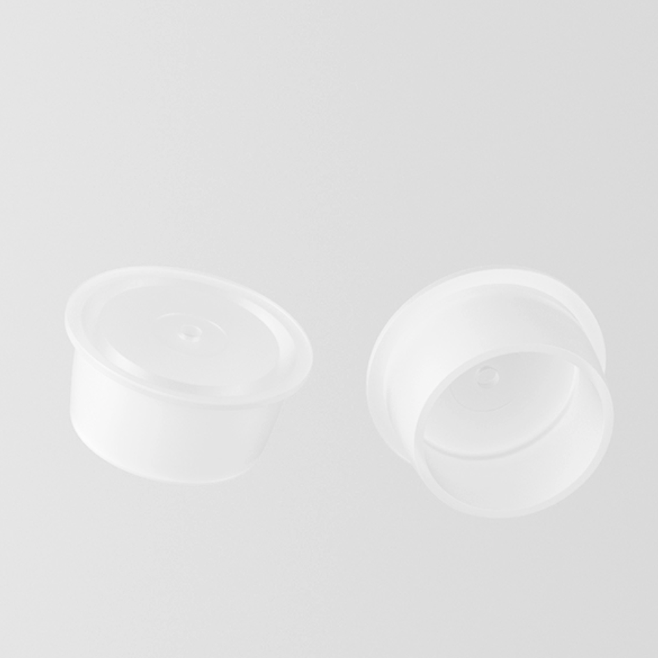 150ml 　キャップ＆中栓付きPETボトル、クリアーカラー在庫