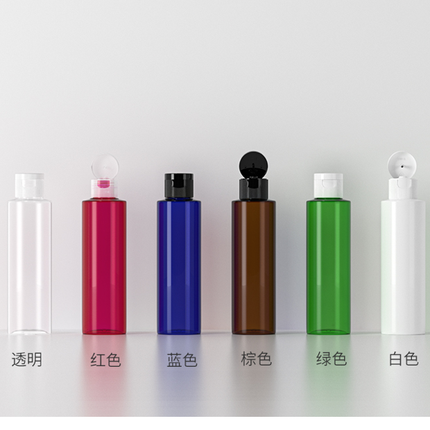 150ml ワンタッチキャップ付きPETボトル、クリアーカラー在庫