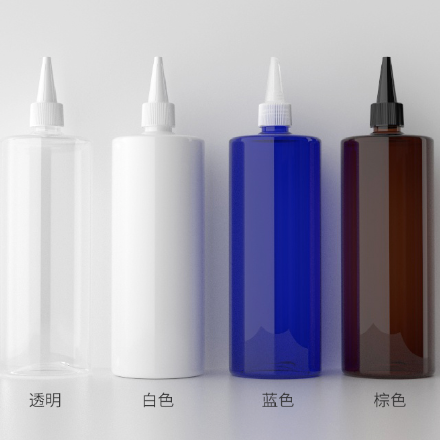 500ml尖ったキャップ付きPETボトル