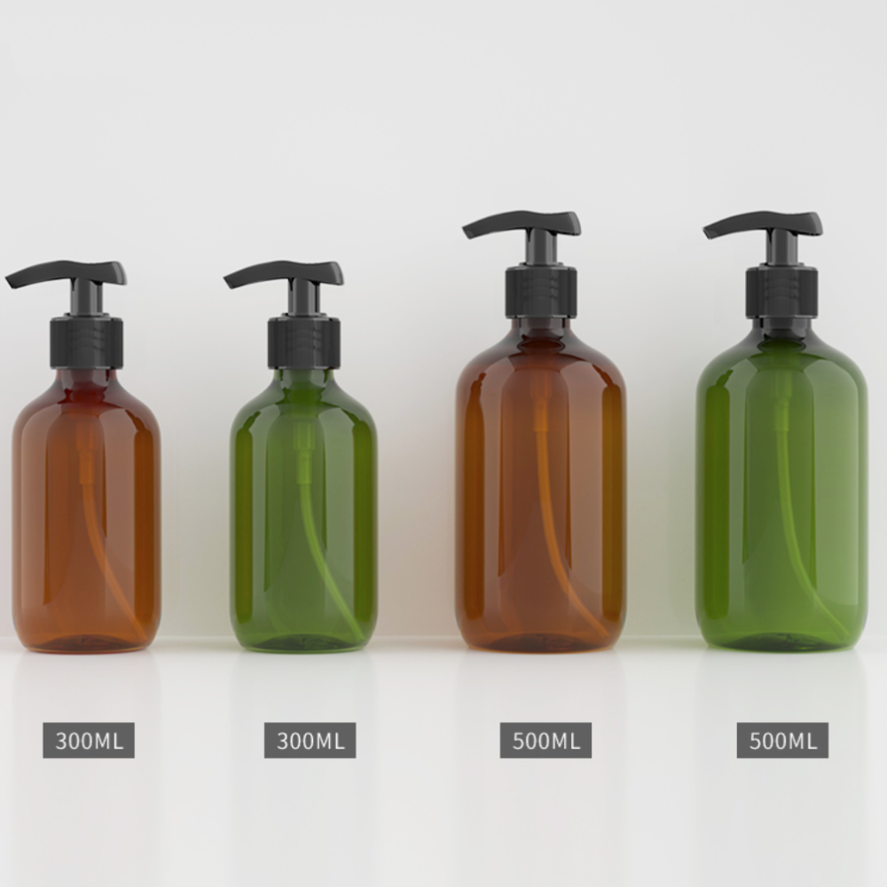 300ml 500ml ポンプ付きPETボトル、高級ポンプボトル