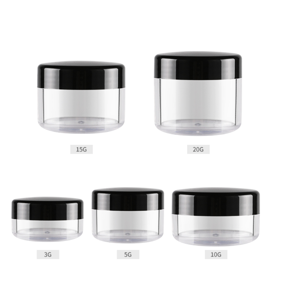 3g 5g 10g 15g 20g PS製クリームジャー