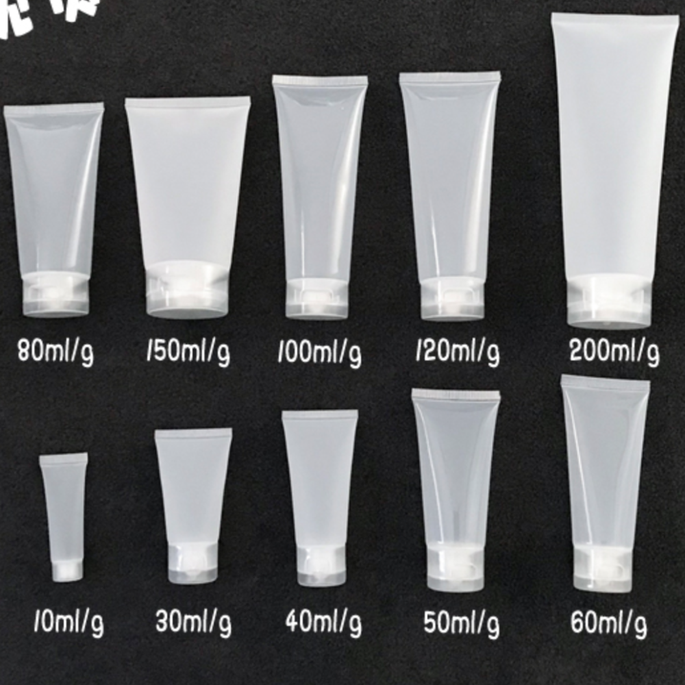 3ML 5ML 10ML 15ML20ml40ml30ml50ml60ml80ml100ml120ml150ml200ml300ml400ml 白いPE製チューブ