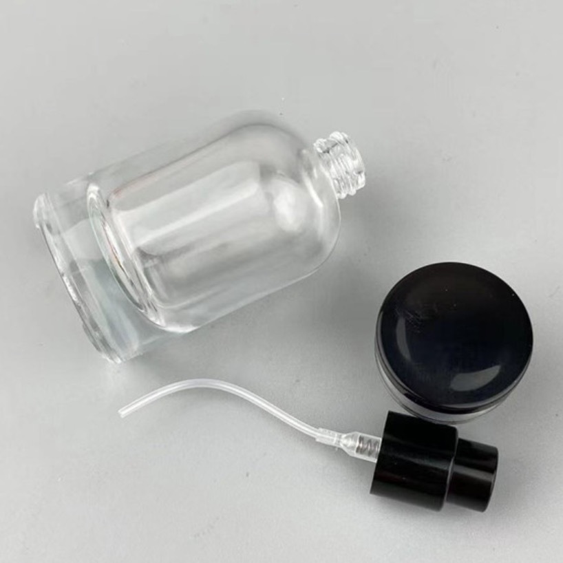 30ml スプレー付きクリアーガラス瓶