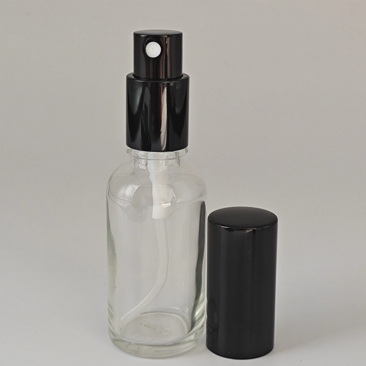 30ml スプレー付きガラス瓶 6カラー｜アルミナーミストスプレー 遮光瓶