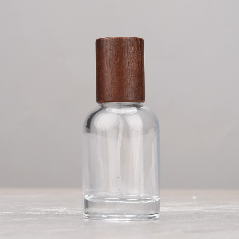 香水調剤ボトルハイエンドポータブル 30 ミリリットル実験室ガラススプレーボトル大容量交換空ボトルクルミ