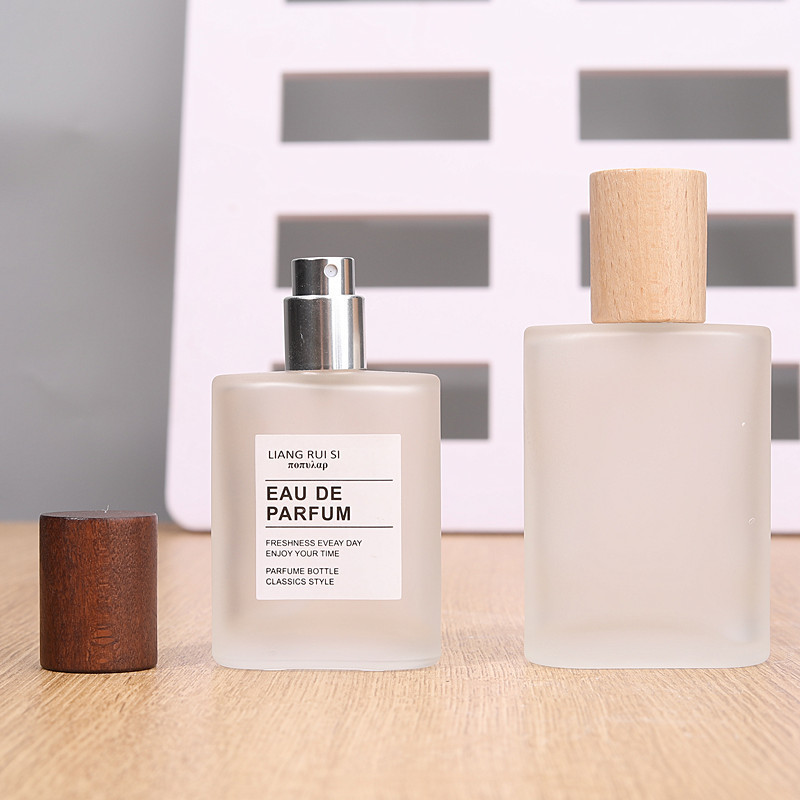 香水調剤ボトル ハイエンド 30ml フロストボトル 50ML ガラススプレーボトル 大容量 交換用空ボトル ウォールナット