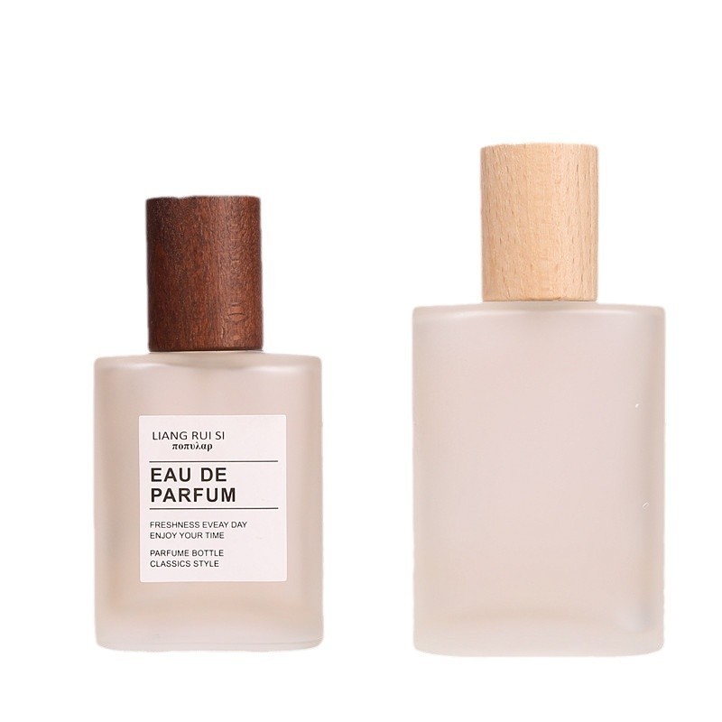 香水調剤ボトル ハイエンド 30ml フロストボトル 50ML ガラススプレーボトル 大容量 交換用空ボトル ウォールナット