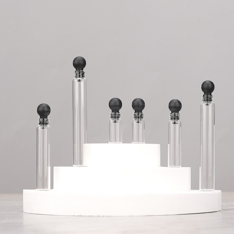 0.5ML1ml2ml3ML 香水エッセンシャルオイルサンプルボトルサンプルガラスボトル試験管トライアルボトルストッパー香水瓶